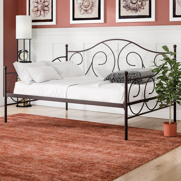 Winston Porter Yolanda Metal Scroll Daybed & Reviews Wayfair